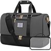 LOVEVOOK Borsa da viaggio da donna, Weekender Travel Duffle Carry On Bag con borsa da trucco, scomparto per scarpe e scomparto bagnato, impermeabile, borsa sportiva per palestra, yoga, bagaglio a mano