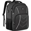 Cafele Zaino per Laptop 17,3 Pollici con Porta USB - Compartimento Spazioso per Scuola, Lavoro e Viaggi - Design Moderno Unisex in Grigio