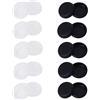 Tiuimk Cappucci per joystick PS4 (confezione da 2) - nero e bianco per controller PlayStation 4