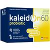 KaleidOn 60 probiotic orosolubile - Integratore alimentare a base di Lactobacillus rhamnosus GG che favorisce l'equilbrio della flora intestinale, 12 bustine da 2 g, peso netto 24 g.
