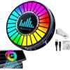 Vuggdt Rgb - Luce ricaricabile per controllo del suono, luci interne dell'auto con pastiglie profumate, luci a LED attivate dal suono per auto, giochi, feste