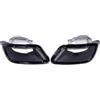 Generico Terminali Scarico Per BMW X5 G05 X6 G06 X7 G07 2020+ Terminali Scarico Auto Sport Neri Quadrati Acciaio Inossidabile(Style A Black)