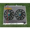FSMOTO Radiatore in alluminio a 3 righe + ventole per 2000-2006 Pajero III Montero/Shogun/Sfx V60/V70 NM NP V68W/V78W 2.8/3.2L V6 DID 4M40T/4M41T Turbo Diesel MT/AT Exceed/VR-X/XLS