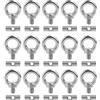 AstarFavor 15 Pezzi Tappo per Binario in Acciaio Inox, Fermi per Binario per Tendalino Gancio per Tendalino Accessori per Binario per Campeggio Roulotte Camper