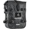 ARMORAIN Borsa per Paramotore Moto Impermeabile Capacità Borsa Paraurti Marsupio per Parafango, Borse Universali per kit Motore (8L Imitazione della Fibra di Carbonio Nero)