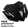 Generico Cupolino E Deflettori Parabrezza Moto Per XMAX125 XMAX250 XMAX300 2023 2024 XMAX 125 250 300 Tech MAX Cupolino Spoiler(Nero)