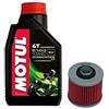 Motul Kit Tagliando moto 3 litri olio Motul 5100 10W40 + filtro 145