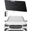 SHAOHAO Compatibile con Mercedes GLA H247 2020-2025 parasole auto protezione solare parabrezza pieghevole protezione UV parasole tessuto antipiega Mercedes GLA accessori