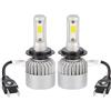 Sun3Drucker 16000LM Max 200W (2 Bulbs) CREE LED Car Headlight H7 Halogen Lamp Bulb Built-in Cooling Fan 6000K White