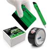 AlphaShield Strisce decorative 3M 2080, larghezza 50 mm, con spatola e coltello, pellicola adesiva per auto, moto, strisce decorative autoadesive, resistenti alle intemperie (nero lucido, lunghezza 5