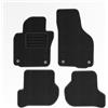 Mats4all Set di tappetini auto Compatibile con Volkswagen Golf 5 2003-2008 | Antiscivolo | Con rinforzo | 4 pezzi | Tappetini per auto | Set di tappetini