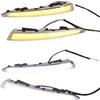 Tkxvcejv Auto Fendinebbia 2 Pezzi Per Ford Per Kuga Per Escape 2013-2017 Con Indicatori Di Direzione Gialli Fendinebbia Led Luce Marcia Diurna Drl(Bianco)