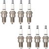 TORCH 8pcs F6RTC Candele di Accensione Sostituire per NGK 7131/BPR6ES, per BOS CH 7995/WR6DC 7900/WR7DC, per Cham pion RN9YC RN10YC RN11YC, per 3047/W20EPR-U, per Torch Engine 131-039, OEM