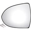 QUARKZMAN Vetro Specchio Retrovisore Sinistro Per Kia Sportage 10-15 1 Pz | Vetro Reale Bianco Riscaldato Con Piastra Di Supporto Regolazione Elettrica 2 PIN OE 876113W300 Misura 18,1 Cm (7,13)