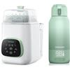 Momcozy Scaldabiberon Portatile, Riscaldamento Rapido e Lunga Durata della Batteria,Momcozy KleanPal Pro Lavabiberon elettrico per biberon 3-in-1: lavaggio, sterilizzazione e asciugatura per biberon