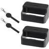 Alppihym2 pack fibbie nere per cinture di sicurezza per il fissaggio delle cinture di sicurezza - Compatibile con la maggior parte dei seggiolini auto - Facile da montare e maneggiare