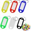 AMANDELIZABE 26 Chiavi Etichetta, Portachiavi in Plastica 6 Colori, Portachiavi colore etichetta Scritte per chiavi di casa, etichette per bagagli, Nome Animale Azienda Etichette