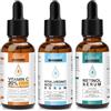 P-Beauty Cosmetic Accessories P-Beauty - Siero anti-invecchiamento, 3 x 30 ml, per viso, siero di vitamina C, acido ialuronico, siero di retinolo, schiarente e idratante, per la cura del viso, siero antirughe, set da 3