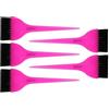 BellaLine Set di 5 pennelli da colorare - Rosa - Pennello professionale per capelli per parrucchiere e casa