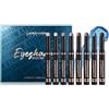 Lissymuse Ombretto Stick Occhi, 8pcs Lunga Durata Colore Intenso Palette Ombretti Crema - Texture Cremoso Matitone Ombretto Occhi, Impermeabile Shimmer Eyeshadow Sticks, Creare Glitter Trucco Occhi