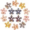 Dilunave 14 Clip per Capelli con Fiori in Cristallo Piccole Forcine a Coccodrillo con Perle Mini Mollette con Fiori Barrette Decorative con Brillantini Accessori per Capelli alla Moda, 7 Colori