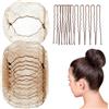 PRUOAVY Retine Per Capelli Chignon Set, 20 Retine Invisibili per Capelli con 40 Forcine Per Capelli, Capelli Elasticizzati, per Donne, Per Bambina Danza Fissare Parrucche Capelli E Chignon