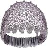 Generico Fascia Capelli In Pizzo | Elastico con Occhielli e con Strass in Stile Vintage,Cerchietti Larghi In Pizzo Vintage | Per Cerimonie Nuziali E Per Il Relax Del Libero