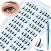 Obeyalash Pre Glue Ciglia Individuali 120pcs Ciglia Manga Senza Colla Riutilizzabile Lashes Cluster Kit Ciglia Cluster con Pinzette