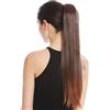 WIG ME UP - YZF-1094S-2T30 Toupet Coda di cavallo Fermacapelli a pettine e Fascette 63 cm Lisci Mix Castano
