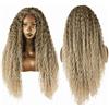 Ser Mulher KAMA Parrucca Front Lace Capelli lunghi ricci, aspetto Naturale. (T2-27-613 Biondo Degradee)