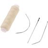 zalati Hair Track Trama di Cotone con 3 Pezzi J+I+C Aghi per Filo a Forma di Kit di Strumenti per Tessitura Cucire Decorazione Estensione Dei Capelli Parrucche - Beige