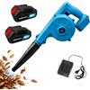 10ELED Soffiatore Portatile Industriale e da Giardino, 21V, 300W, Turboventola, 168 KM/H, Senza Fili, Motore in Rame
