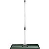 T-Mech Livellatrice 100cmx32cm Rastrello Livellatore Leggero Acciaio Zincato Alluminio Verde 1,2-1,9m Manico Estensibile Facile Impugnatura Attrezzo Giardino Erba Terreno Tappeto Erboso Artificiale Concime
