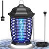 seenlast Lampada anti-zanzara con illuminazione a LED, 4000 V 18 W UV Killer di insetti elettrici anti insetti per interni ed esterni, impermeabile IPX4, repellente efficace portata 100 m² (kit cavo