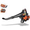 FUXTEC Soffiatore/Aspirafoglie a Batteria 40V 2-in-1 FX-E2LBSSET, Set Completo con 2 Batterie 2Ah e Doppio Caricatore, Potenza 685 m³/h, Impugnatura Ergonomica, Regolatore di Velocità