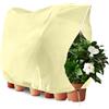 OFFCUP Cappuccio Protezione Piante 200×240cm Protezione Invernale per Piante Materiale Spesso 60 gr/m² Tessuto Non Tessuto per Piante Resistente agli Strappi con Cerniera e Coulisse