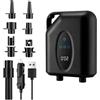 HUAJUN Pompa elettrica SUP, 20 PSI, 12000 mAh, pompa ad aria portatile ad alta pressione, pompa ad aria intelligente a doppio livello di gonfiaggio e svuotamento, pompa ad aria automatica per paddleboard