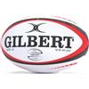 Gilbert Orion - Pallone da rugby, misura 3, colore: Bianco/Rosso/Nero