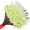 GMBYLBY 100 Professionali Perline galleggianti Platine Stop Silicone Tappo Fagiolo Spaziale Accessori per la Pesca picchetto da Pesca Bobber Stopper Grandi Pesci Bobber