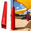 CucCe Copertura per palo da canestro Imbottitura di Sicurezza for Parco Giochi for Pali Quadrati, Crash Pad for Porta da Basket, Copertura Avvolgente for palo Esterno for Interni(Red,8x8/20x20cm)