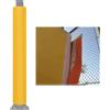 KJoBDwz Coperture per Pali da canestro Protezione Gialla Riutilizzabile for palo da Basket Resistente alle intemperie, caratterizzata da Un Design Avvolgente Impermeabile(Dia 140mm (5 1/2in))