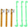 Omquot Kit di strumenti per la rimozione di ami da pesca, strumento portatile per legare nodi da pesca, in lega di alluminio, per un facile utilizzo in viaggio, oro + verde