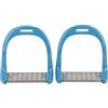 BowyTrading Staffa per Equitazione in Acciaio Inossidabile con Imbottitura Antiscivolo Sella equestre in Alluminio con verniciatura (Viola 27,5x9,5x2 cm/50,2x3,74x0,79 Pollici)