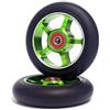 Generic Ruote di Ricambio for Scooter da 2 Pezzi da 100 mm con Cuscinetti, Parti in PU Resistenti all'Usura in Alluminio, Accessori, Verde
