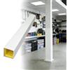 Kanduo Imbottiture per Pali da canestro Cuscinetti for Pali for canestri da Basket, coperture protettive for Pali e colonne, Cuscinetti protettivi in Schiuma(White,180 * 15cm/70.9 * 5.9in)