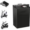 HJGHY ,48v,55Ah, Batteria per Moto elettrica da 60 Volt 48V 60V 72V 20Ah 35Ah 65Ah 80Ah Batterie al Litio ad Alta capacità per Triciclo, ciclomotore, Scooter con Caricabatterie