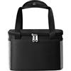 oiujhgCDS Zaini da campeggio, 2 pezzi di sacchetti isolanti impermeabili spessi in alluminio for uso esterno, portatili, for la casa, cucina e vita domestica(Black,25 * 18 * 15cm)