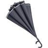 Generic XYNSNDB Ombrello Ombrello rovesciato con Apertura Automatica Ombrello da Golf Antivento con Manico a Forma di C Ombrello inverso con ombrelli a Strisce Riflettenti sicure (Blu: Grigio Chiaro,