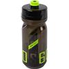 POLISPORT 8645300204 - Borraccia da bicicletta del modello S600 con una capacità di 600 ml. Borraccia senza BPA per ciclisti di colore nero transparente