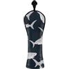 CHIFIGNO Coprimazza per mazze da golf, con targhette numerate, per driver ibridi in legno, unisex, in pelle PU